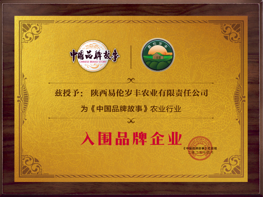 陕西易伦岁丰农业有限责任公司入围《中国品牌故事》栏目，助力智慧助农 品牌强农新篇章
