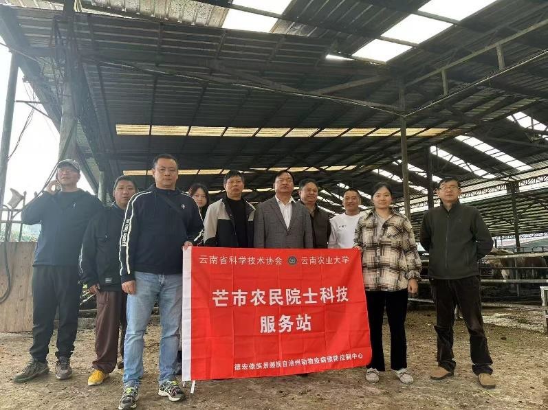 《芒市农民院士科技服务站赴芒丙村开展调研指导，助力养殖发展》