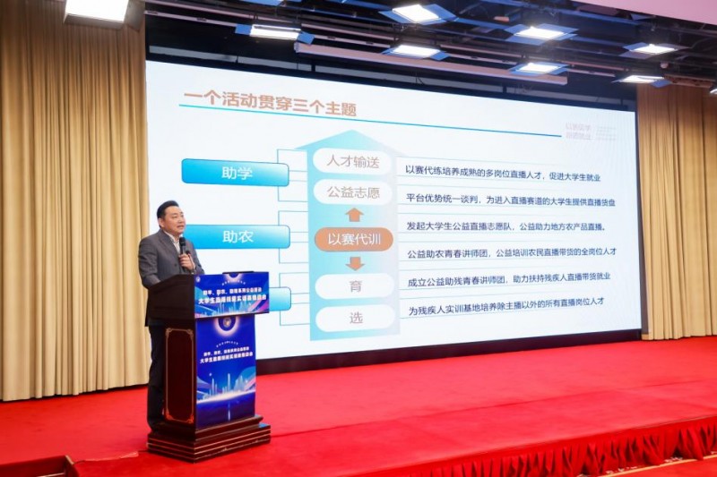 助学、助农、助残系列公益活动——大学生直播技能实训赛推进会在京召开